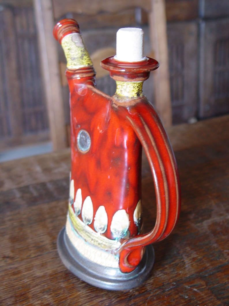 Red Pottery Pitcher Decorative Ceramic Teapot Handmade Clay Etsy