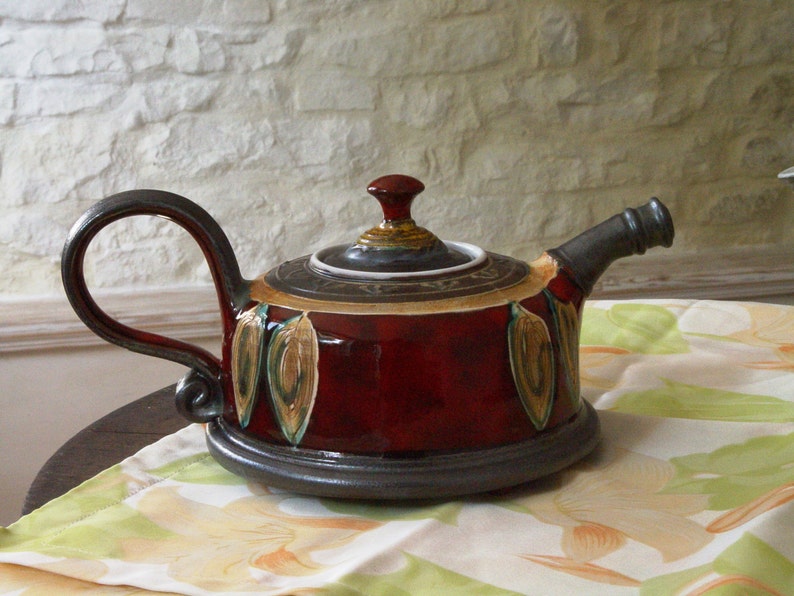 Unique Pottery Teapot. Wheel Thrown Ceramic Teapot. Clay Tea Etsy