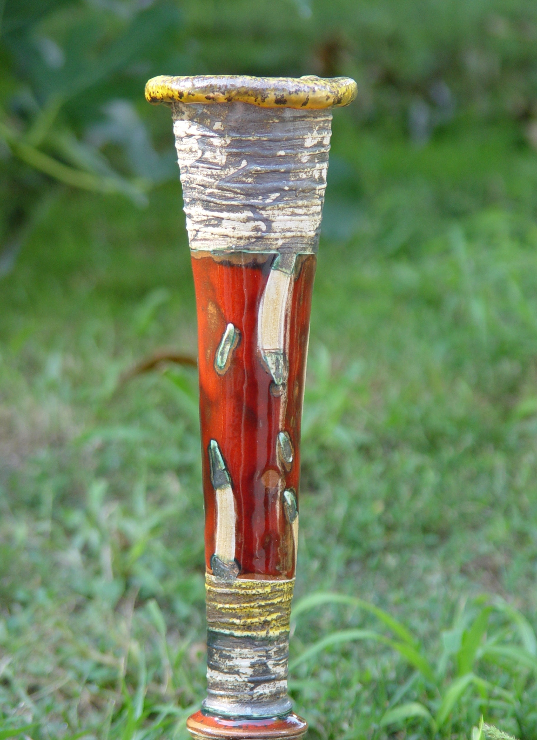 Ceramics and Pottery Vase, Handmade Flower Vase, Slim Vase, Home Decor