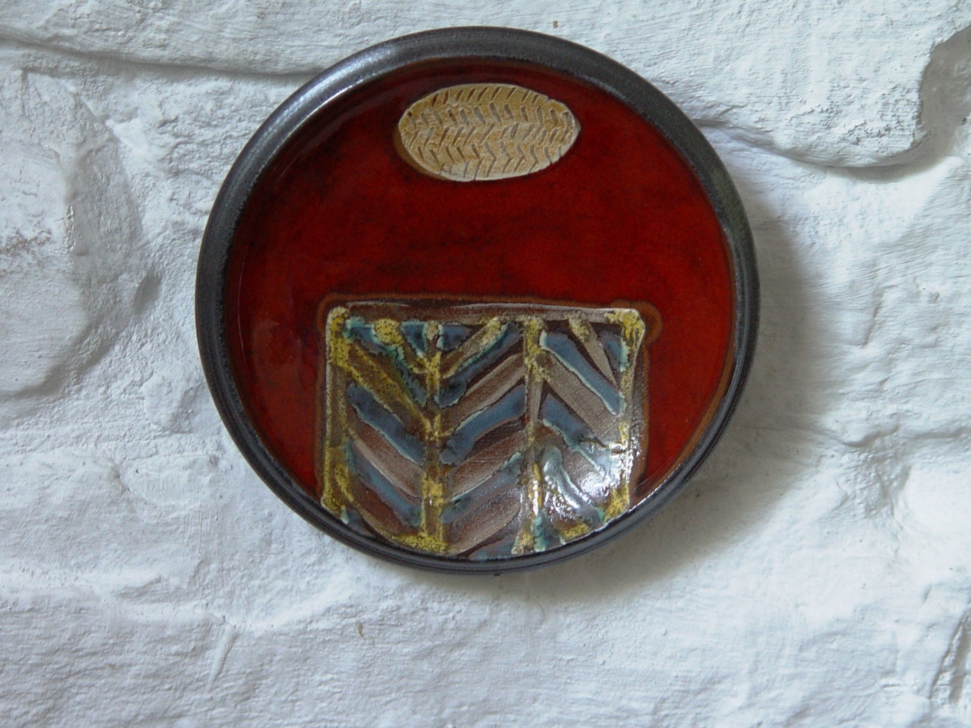 Mother's Day Gift Pottery Wall Decor, Wall Hanging Ceramic Plate