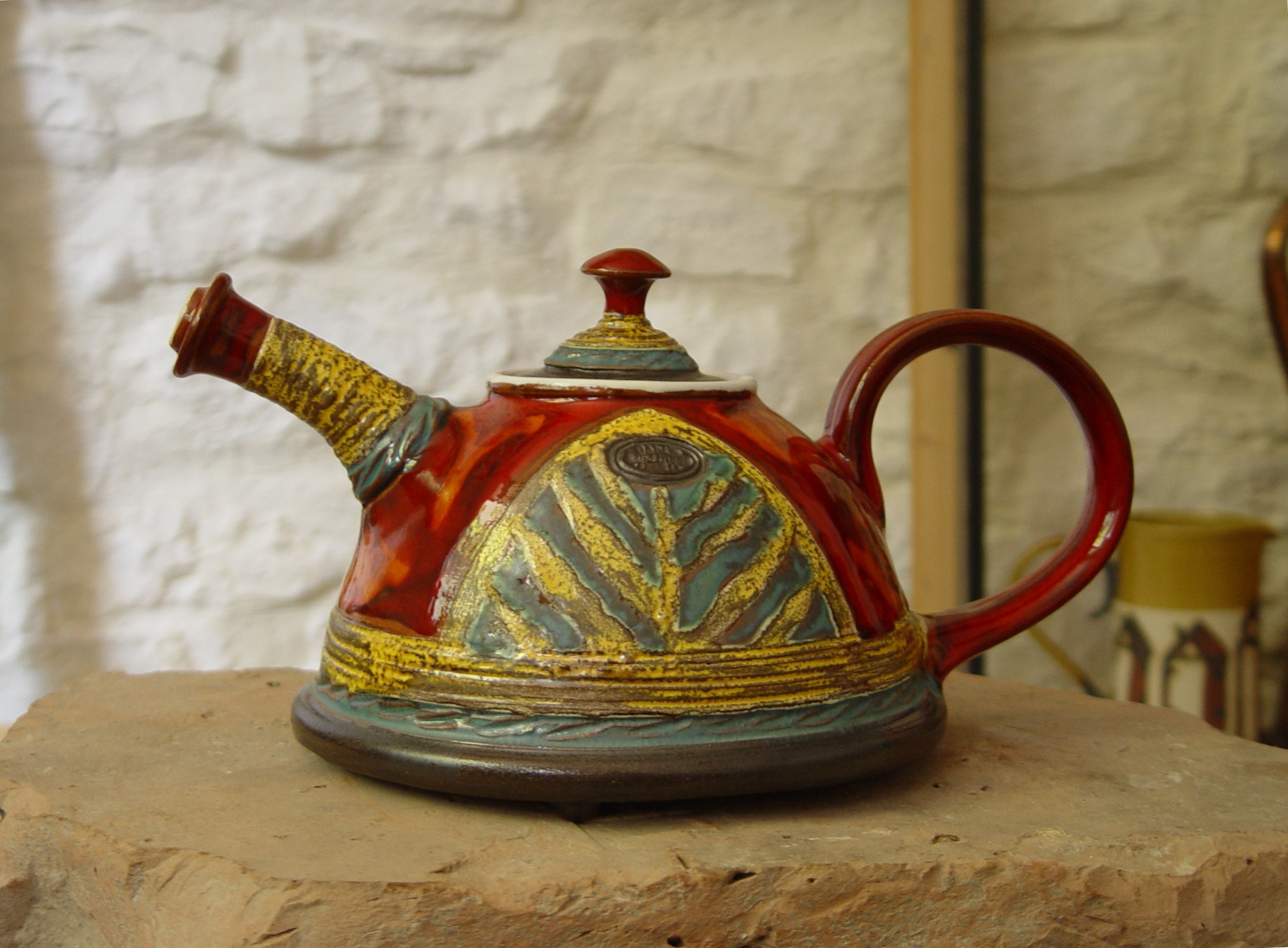 Christmas Gift - Teapot for One, Small Handmade Pottery Tea Pot. Cute  Ceramic Gift, Clay Teapot, Ceramic Art, Danko Handmade Pottery