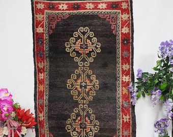 165x95 cm Rare antique oriental hand Knotted Tibetan Khaden sleeping Carpet No:20