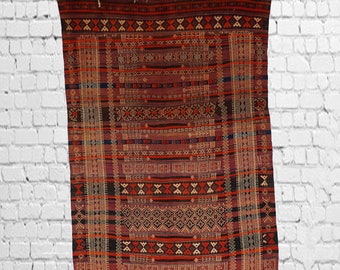 300x132 cm Antik orient handgewebte Teppich Nomaden Balucsumakh kelim afghan Beloch kilim Nr-19/PK-14