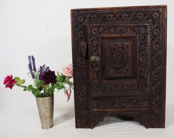 Wood Nightstand Etsy