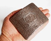 Antique Engraved Large islamic Afghan belt buckle 19th century No 18 C