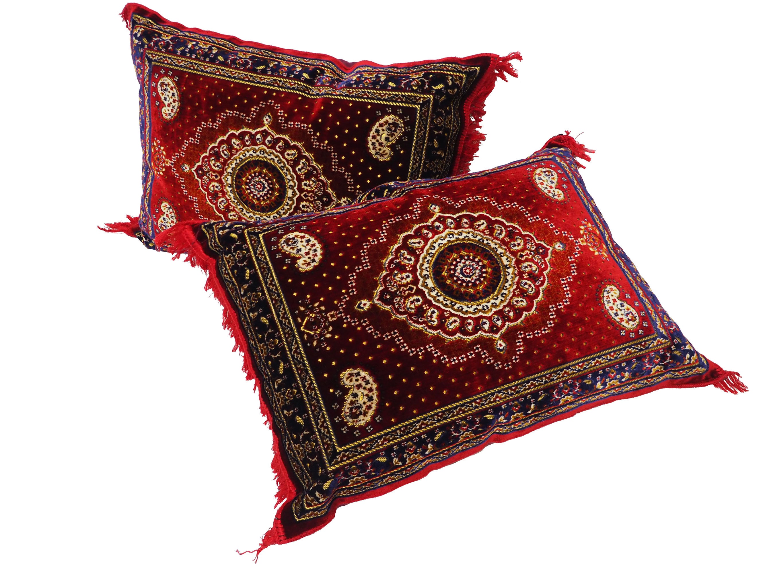 3er Set 1x Sitzkissen +2 Kissen handgefertigt sitzkissen Teppich Orient ...