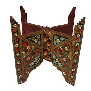 50 cm Egyptian Moroccan  Table stand Folding Table Base Carved Wooden oriental Coffee Tea table Selectable hand painted MGL/50