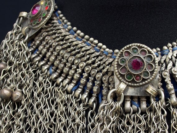 Antique Vintage  Afghan Boho wedding Necklace vil… - image 7