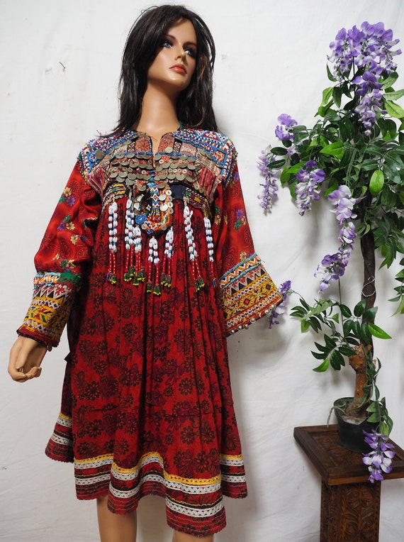 antique hand embroidered nomadic Kuchi Ethnic  we… - image 3
