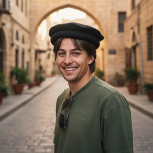 Original Afghan pakol woll cape topped Ethnic dress from afghanistan and pakistan (Grey, Black and Braun) image 12