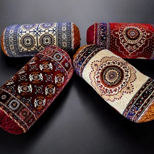 70 x 25 cm tappeto orientale vellutato morbido afghano cuscino nomade cuscino a rullo cuscino turkmeno cuscino per il collo 1001 notti BOLSTER (4 motivi)