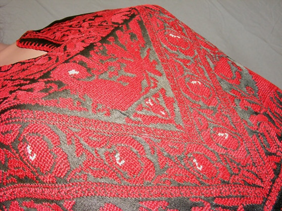 antique hand embroidered bedouin palestinian Ethn… - image 4