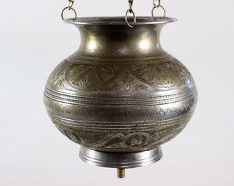 2,3 Liter antik orient  Messing Ayurveda Shirodhara Stirnguss Stirnölguss öl-Therapie  Panchakarma Yoga Dhara Vessel gefäß Patra -Nr: 23/1