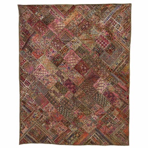 235x185 cm Vintage Bohemian oriental Tapestry Patchwork wall hanging Wall Decor Backdrop Art Handmade Embroidered  No:22/11
