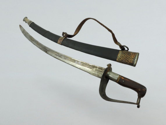 古民具　昔の鉈　元は外国の銃剣　？　錆ありジャンク品 アンティーク サーベル カイバル ナイフ カイバル シャレー ナイフ 剣