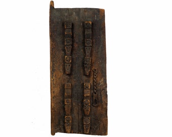 Antique orient vintage carved wooden door panel Door from Nuristan Afghanistan  Swat valley Pakistan 19/1A