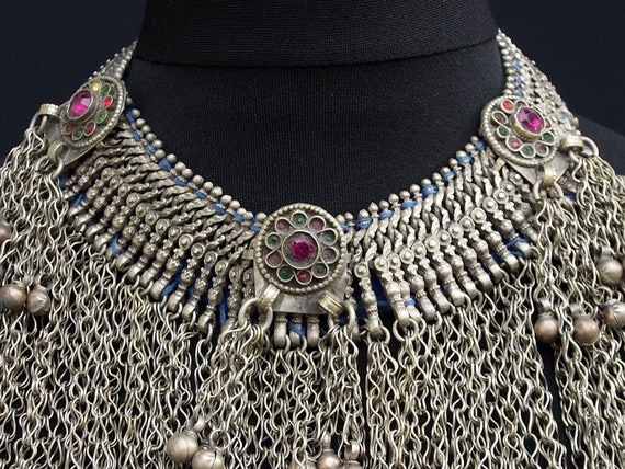Antique Vintage  Afghan Boho wedding Necklace vil… - image 6