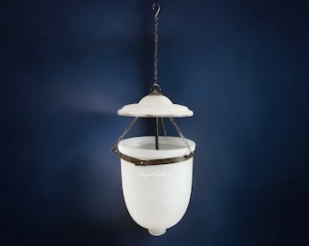 Glass brass and metal  Bell Jar Pendant lamp Glass Hundi Pendant Lamp lanterns Frosted glass and clear glass 23
