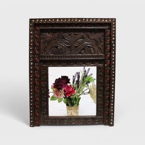 55x42 cm vintage Hand Carved orient wooden Frame picture frame mirror frame  from Afghanistan Nuristan Window No-23