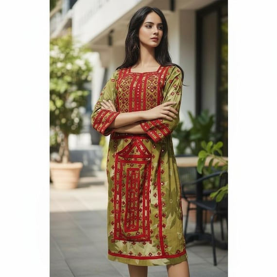 vintage original Pakistan Balochi clothing Dress Woman embroidered Dress No:21/11