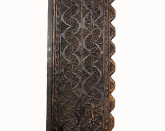 Antique orient vintage carved wooden panel from Nuristan Afghanistan  Swat valley Pakistan 18/19th century No:20/B