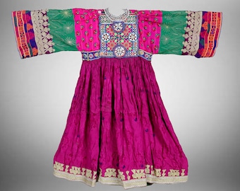 antique hand embroidered nomadic Kuchi Ethnic  wedding dress from Afghanistan No-WL21/5