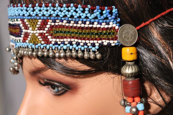 antique handmade vintage glass beads nomadic Afgh… - image 4