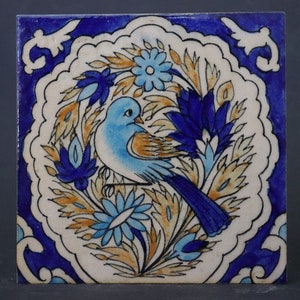 vintage seltener handgefertigt islamische orientalische Glasierte Ton Fliesen Töpfer Fliesen Keramik Fliese kacheln Bodenfliesen Wandfliesen 9