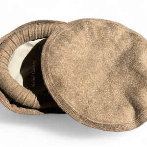 Original Afghan pakol woll cape topped Ethnic dress from afghanistan and pakistan (Grey, Black and Braun) image 11