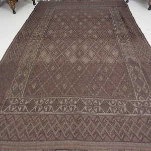 285x173 cm (112,2&quot; x 68,1&quot; inch)  tribal Nomadic Baluch nomads belotsch sumakh Balouch Vintage Kilim rug from Afghanistan No-TM-11
