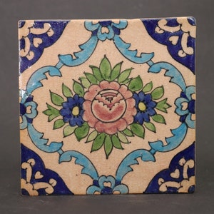 vintage rare fait à la main islamique oriental carreaux dargile émaillée carreaux de potier carreaux de céramique carreaux de sol carreaux de mur C