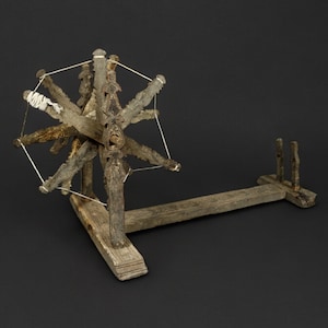 Antique Traditional basic Spinning Wheel from Nuristan Afghanistan Charkha No:22/ C