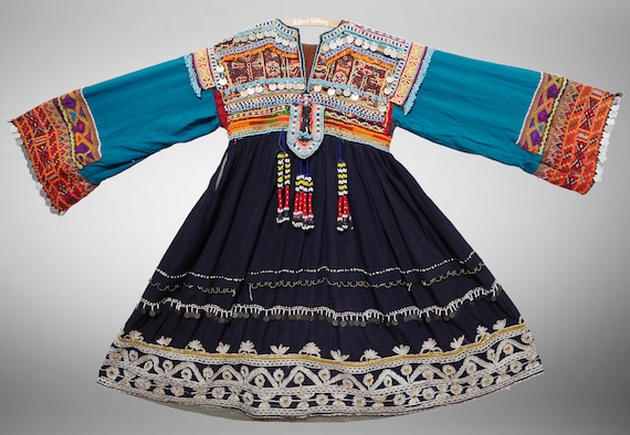 antique hand embroidered nomadic Kuchi Ethnic wed