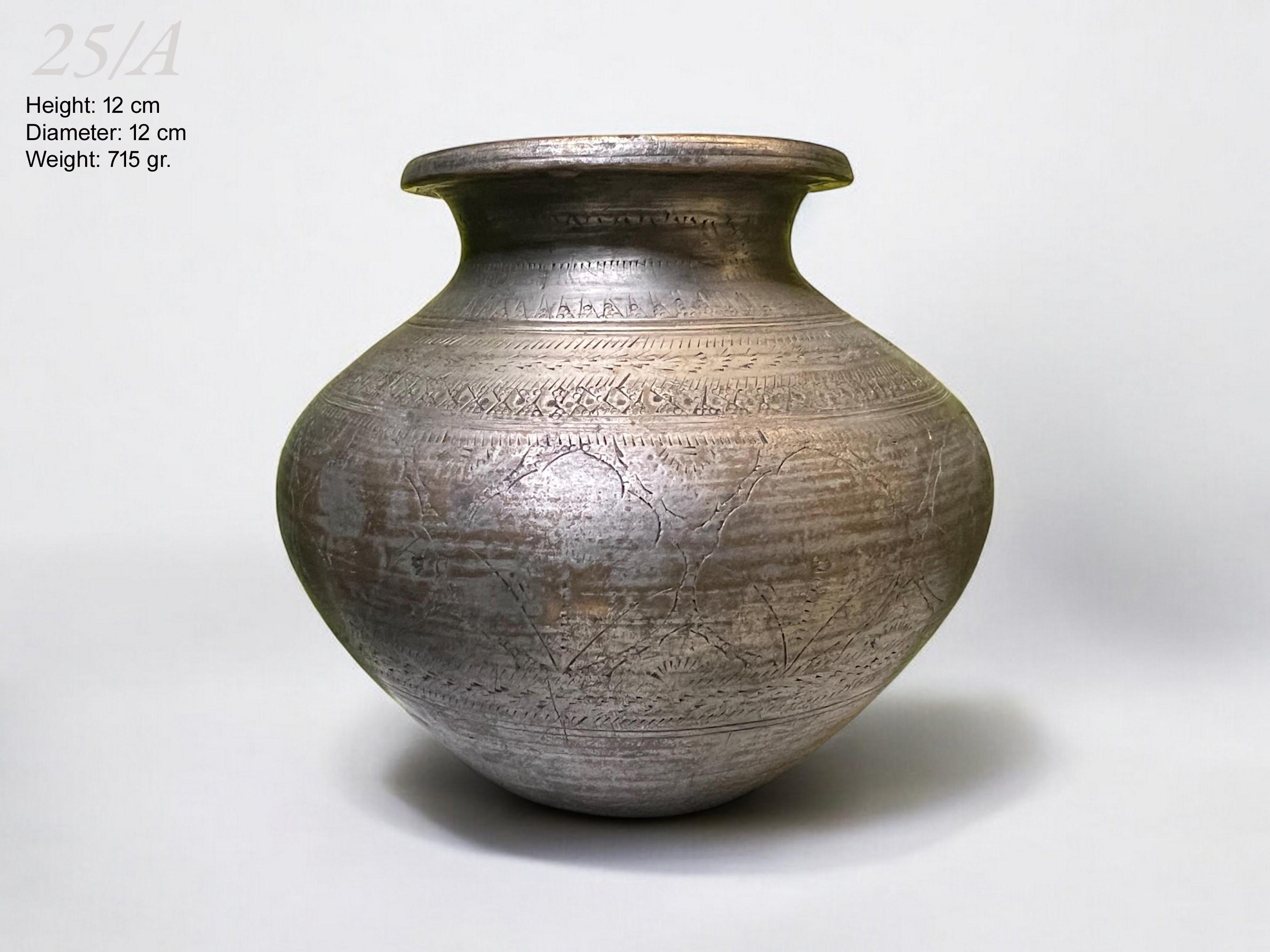 antique and vintage solid Brass indian Vessel kalash Lota No: 25/A-K