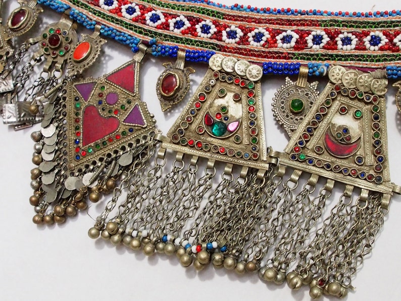 antique handmade vintage nomadic Afghan Tribal Dancing Tribal Belt No-G
