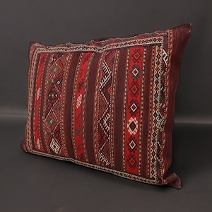 117 x 73 cm vintage orient Afghan sumakh kilim nomade coussin de siège coussin de sol Bohème coussin 1001 nuit 22/24