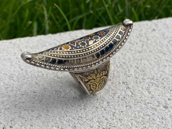 Multan Rong antique enamelled Multan Ring Jewellery Pakistan No:3… - Gem