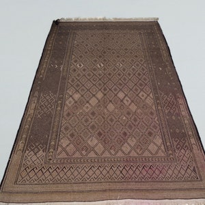 290x183 cm (114,1&quot; x 72 inch)  tribal Nomadic Baluch nomads belotsch sumakh Balouch Vintage Kilim rug from Afghanistan No-TM-3
