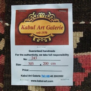 10x6,5 ft huge very rare oriental Fine Afghan natural colors Ghalmouri nomadic Kilim No:243 image 12