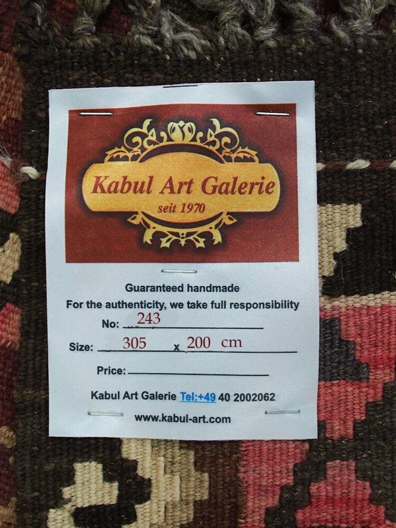 10x6,5 ft huge very rare oriental Fine Afghan natural colors Ghalmouri nomadic Kilim No:243 image 12
