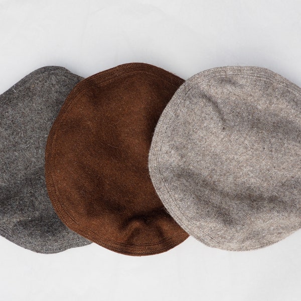 Original Afghan Premium Quality Afghan Headgear Pakol Hat Wool Hat Pakistan Grey, Black and Brown