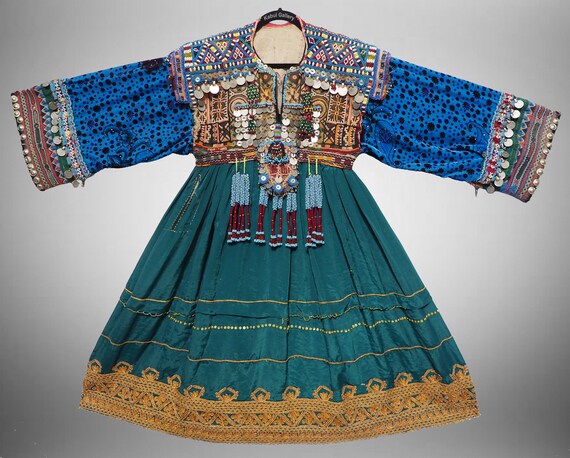 antique hand embroidered nomadic Kuchi Ethnic wed