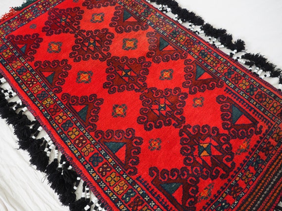 antique orient Afghan Beloch nomad rug seat cushions floor cushion 