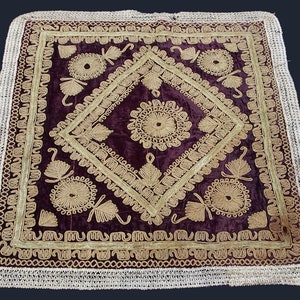 An exceptional example of an antique Hazar Tribe  silk embroidered from Ghazni region of Afghanistan 18/19th century. 18/24