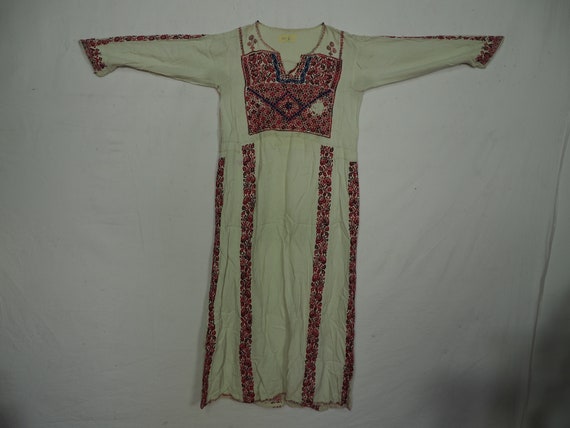 antique hand embroidered bedouin palestinian Ethn… - image 8