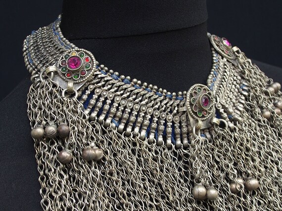 Antique Vintage  Afghan Boho wedding Necklace vil… - image 5