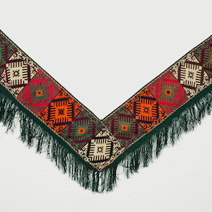 アンティーク手刺繍イスラムウズベキスタン刺繍持参金スザニパオ装飾リボンセイゴーシャアフガニスタンまたはウズベキスタン1x個 No:19/R