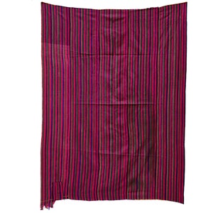 165 x 120 cm handvävd uzbekisk nomadisk randig kelim väggdekorationsfilt Afghanistan Uzbekistan UZ/37