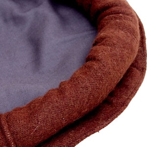 Original Afghan pakol woll cape topped Ethnic dress from afghanistan and pakistan (Grey, Black and Braun) image 9