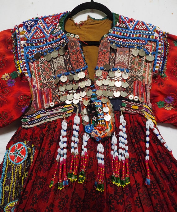 antique hand embroidered nomadic Kuchi Ethnic  we… - image 7